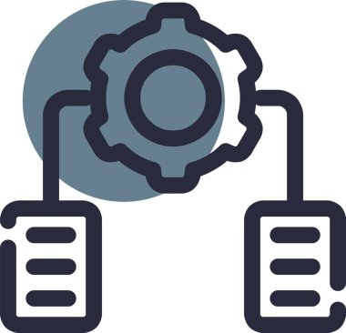 veritabanı. Web simgesi basit illüstrasyon