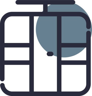 Sırt çantası simge vektör çizim