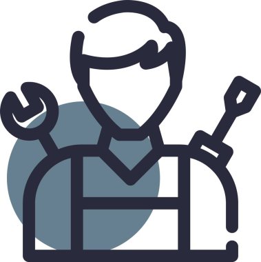 Sakallı bir adamın vektör çizimi