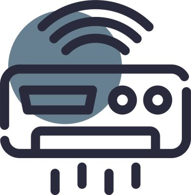 Radyo kontrol ikonu. vektör illüstrasyonu