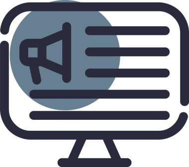 Hoparlör simgesi, vektör illüstrasyon tasarımı