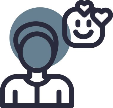 avatar. Web simgesi basit illüstrasyon