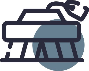 Demir demir. Web simgesi basit illüstrasyon