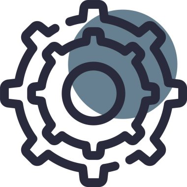 dişli simgesi vektör illüstrasyonu