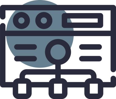 vektör lcd simgesi illüstrasyonu