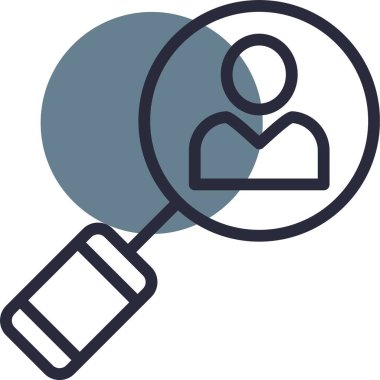 Arama düz vektör simgesi