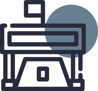 Yazıcı vektör simgesi modern basit vektör illüstrasyonu