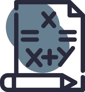 Matematik matematik simgesi - taslak biçimi