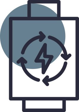 Modern bir simgenin vektör illüstrasyonu