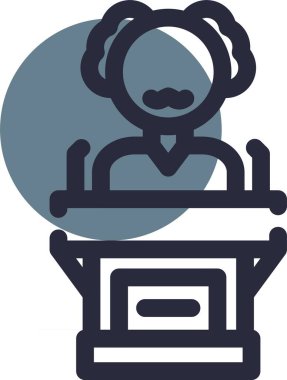 İnsan simgesinin vektör illüstrasyonu