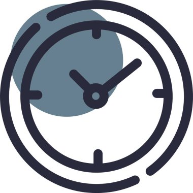 Saat simgesi vektör illüstrasyonu