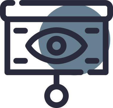 Göz. Web simgesi basit illüstrasyon