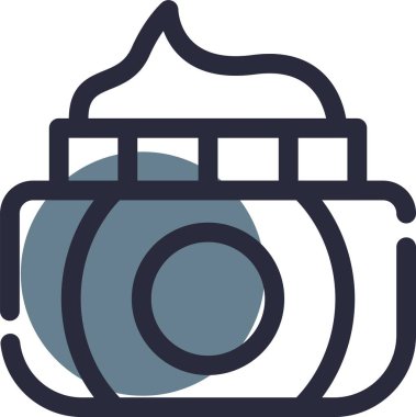 kamera simgesi vektör illüstrasyonu