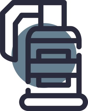 Bir benzin istasyonu simgesinin vektör illüstrasyonu