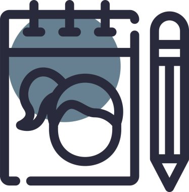 Takvim simgesinin vektör illüstrasyonu