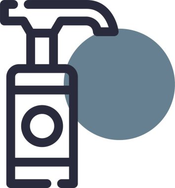 Sprey simgesinin vektör illüstrasyonu