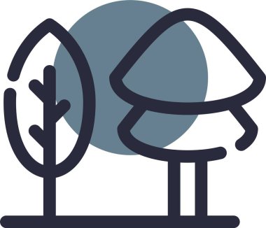 Orman orman ikonu ana hatlarıyla