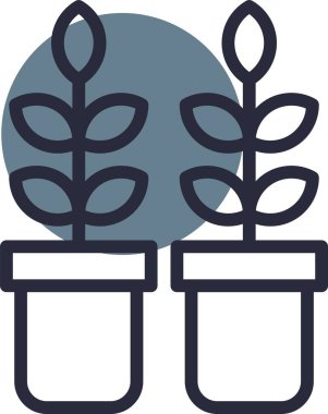 bitki simgesi vektör illüstrasyonu