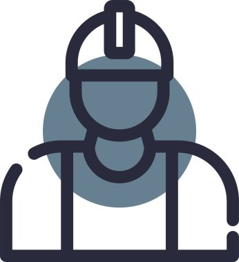 Sırt çantası ve mavi arka planı olan bir adamın vektör çizimi