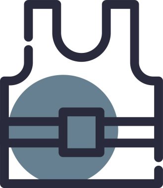 Bir torba simgesinin vektör illüstrasyonu