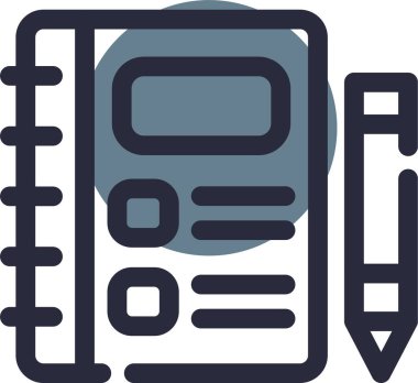 kitap simgesi, vektör illüstrasyonu