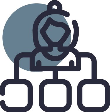 İş ikonu. vektör illüstrasyonu