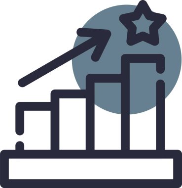 İş ve finans simgesinin vektör illüstrasyonu