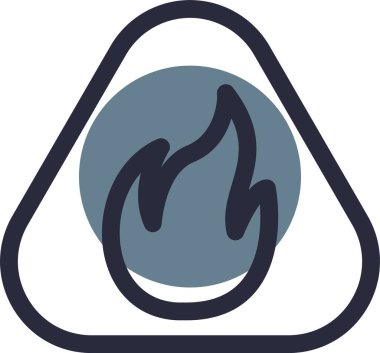 Gaz b simgesinin vektör çizimi