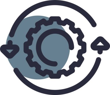 Dişli web simge vektör çizim