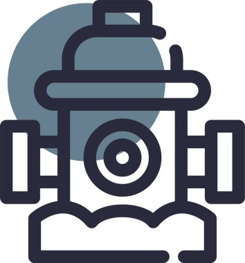 Benzin istasyonu simgesinin vektör illüstrasyonu