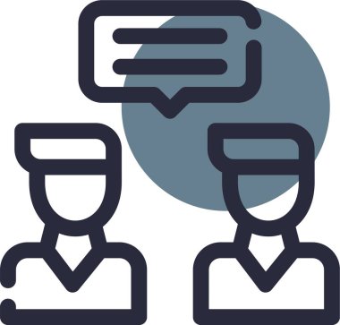 Konuş. Web simgesi basit illüstrasyon