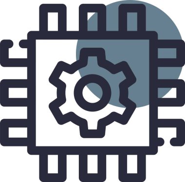 dişli simgesi. vektör illüstrasyonu