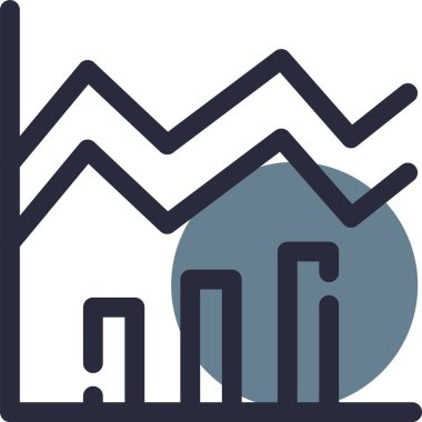 grafik ikonu vektör illüstrasyonu