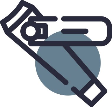 Testere simgesinin vektör illüstrasyonu