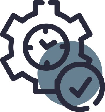 Saat. Web simgesi basit illüstrasyon