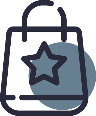 torba simgesi, vektör illüstrasyonu