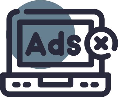 reklam reklam reklam simgesi doldurulmuş ana hatları biçiminde