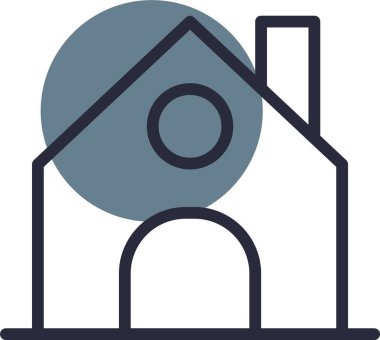 ev simgesi vektör illüstrasyonu