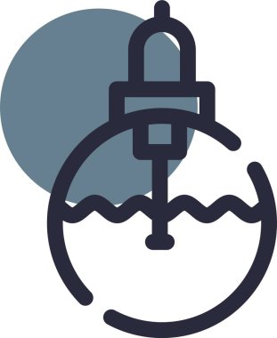 Bir çan simgesinin vektör illüstrasyonu