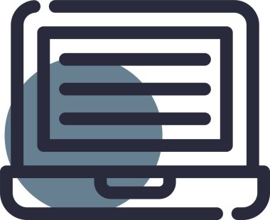 Belge simgesinin vektör illüstrasyonu