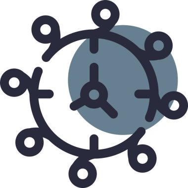 ağ bağlantısı vektör simgesi düzenlenebilir