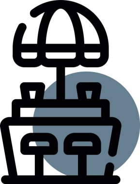 Bir sepet simgesinin vektör illüstrasyonu