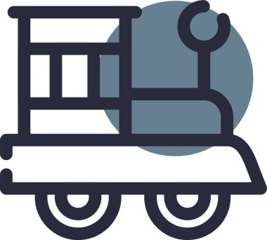 Ulaşım. Web simgesi basit illüstrasyon