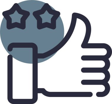 Başparmak yukarıya gibi simgesi