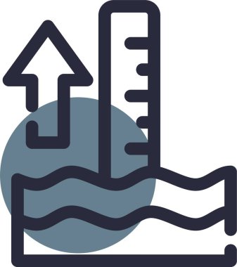 Bir yüzme havuzu simgesinin vektör çizimi