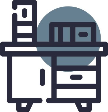Dolap. Web simgesi basit illüstrasyon