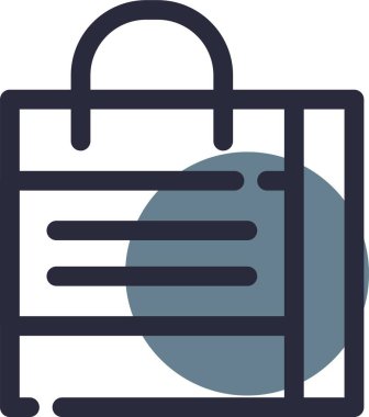 çanta çanta simgesi düz biçimli