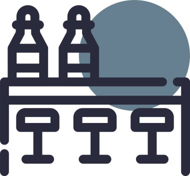 Su şişesi. Web simgesi