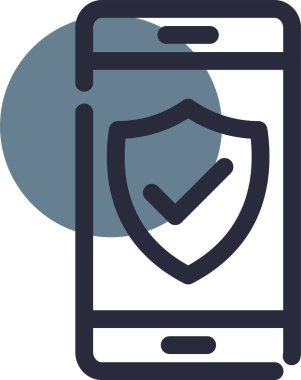 Güvenlik kalkanı. Web simgesi