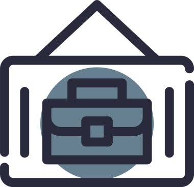 Çanta. Beyaz arkaplanda basit illüstrasyon